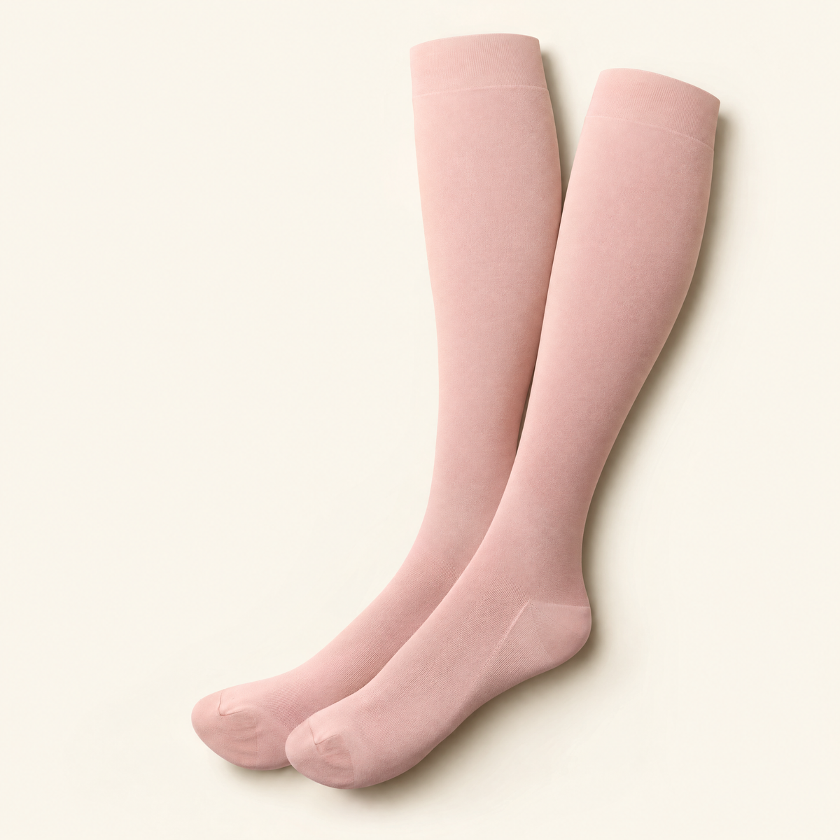 Blush knee-high compression socks