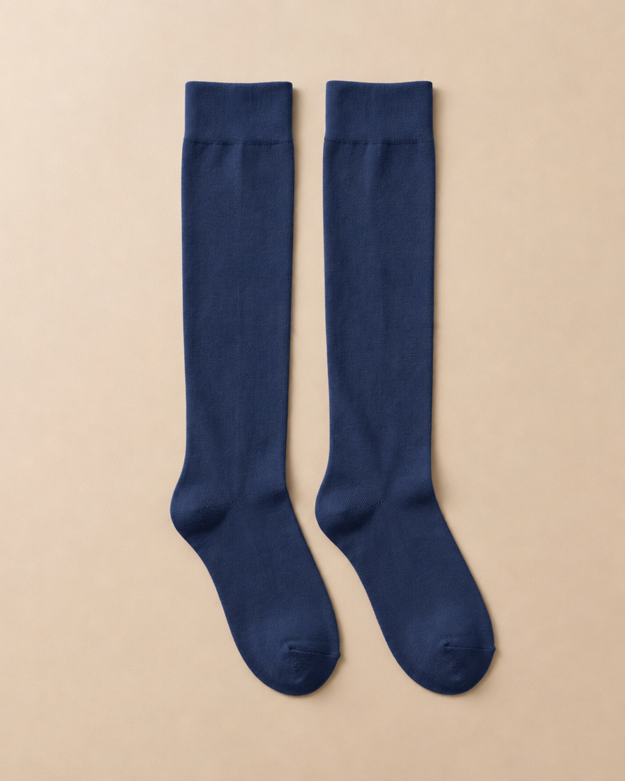 Light Support knee-high socks in navy